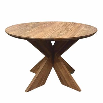 Stel uw ronde tafel met verjongde rand samen -  150 cmTafels, Huis en Inrichting, Tafels | Eettafels, Ophalen of Verzenden, Nieuw