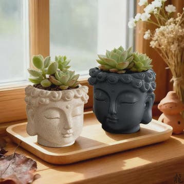Boeddha Bloempot - Uniek Decoratief Potje voor Planten, Verzenden, Nieuw