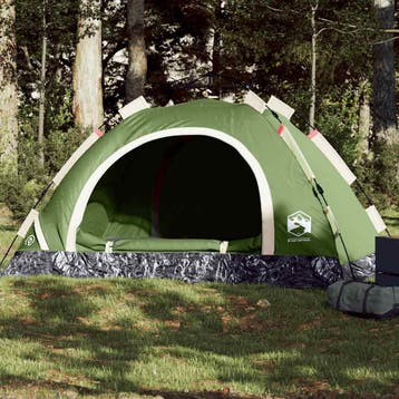 vidaXL Tent 3-persoons snelontgrendeling groen, Verzenden, Nieuw, Tot en met 2