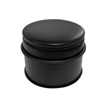 Deurstopper | Perel | 7.5 x Ø 9 cm (RVS, Rubber, Zwart), Verzenden, Nieuw