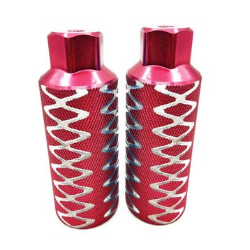 Voetsteunen Pegs Bmx Freestyle 110 Mm Alumunium Rood 2 Stuks, Ophalen of Verzenden, Nieuw, Hbs