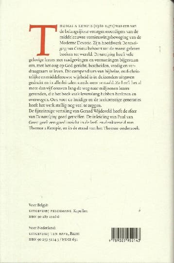 De navolging van Christus 9789025952143 T. a Kempis, Boeken, Verzenden, Gelezen, T. a Kempis