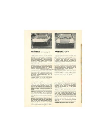 1973 DE TOMASO PROGRAMMA BROCHURE ITALIAANS ENGELS, Nieuw, Author