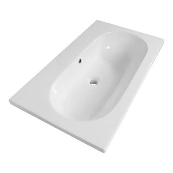 Brauer Moon Wastafel - 80 cm - met 1 Spoelbak en 0, Ophalen of Verzenden, Nieuw
