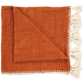 Bazar Bizar De Stitch Bedsprei - Terracotta - Plaid -, Ophalen of Verzenden, Zo goed als nieuw