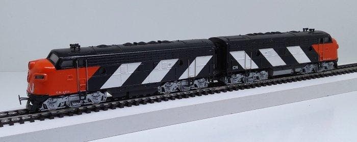 Märklin H0 - 3060/4063 - Diesellocomotief (2) - EMD F7 A + B, Hobby en Vrije tijd, Modeltreinen | H0