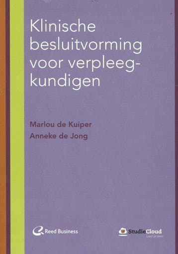 9789035234987 Klinische besluitvorming voor verpleegkundigen, Boeken, Verzenden, Zo goed als nieuw, Marlou de Kuiper