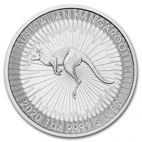 Kangaroo 1 oz 2020 (Perth Mint) (slechts 17.5% boven spot), Postzegels en Munten, Munten | Oceanië, Losse munt, Zilver, Verzenden