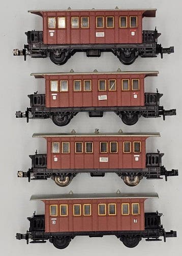 Minitrix N - 3069 - Modeltrein personenwagonset (4) - Vier, Nieuw