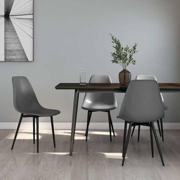 Moderne Eetstoelen 4 stuks | Laatste Stuk! | Retour, Kunststof, Gebruikt, Ophalen of Verzenden, Vier