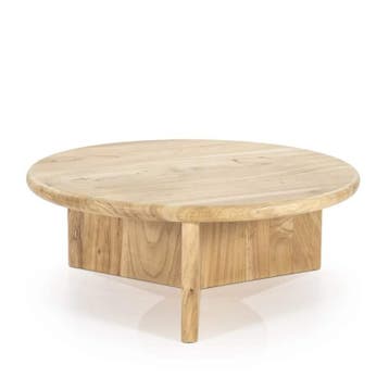 Bijzettafel Leoti Groot - Naturel - 240111 - bijzettafels, Nieuw, Overige materialen
