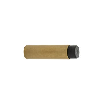 Deurstopper wandmontage 80x22mm getrommeld messing - muur..., Ophalen of Verzenden, Nieuw, Koper of Messing, Overige typen