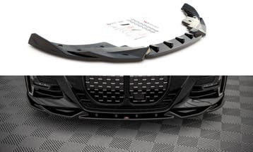 Voorspoiler V.2 BMW 4-Serie G22 M-Pakket Maxton Glans Zwart, Ophalen of Verzenden, Nieuw