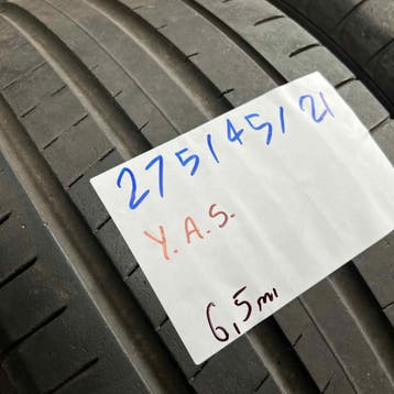 2 x Yokohama 275-45-21 Zomerbanden 6,5mm, Gebruikt, 275 mm, Band(en), Personenwagen