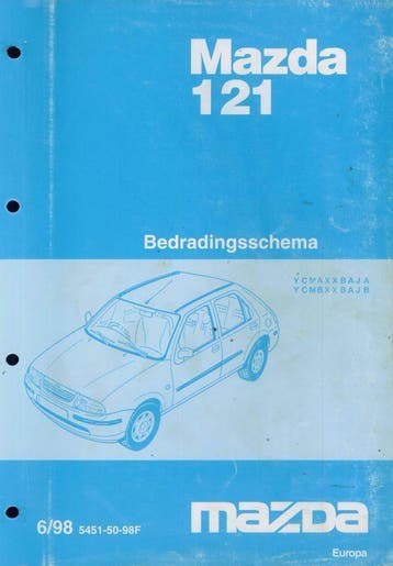 1996 Mazda 121 complete set werkplaatshandboek Nederlands, Verzenden