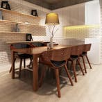 vidaXL Eetkamerstoelen 6 st kunstleer bruin, Verzenden, Nieuw, Bruin