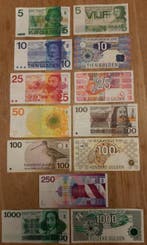 Complete set 5 gulden t/m 1000 gulden (13 stuks), Postzegels en Munten, Bankbiljetten | Nederland, Ophalen of Verzenden, 1000 gulden