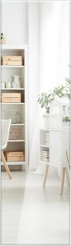 Wandspiegel - Rechthoek - Woonkamer - 110x38 cm - COSTWAY, Huis en Inrichting, Woonaccessoires | Spiegels, Verzenden, Zo goed als nieuw