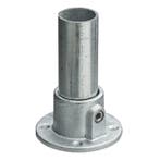 Buiskoppeling Ronde voetplaat Ø 48,3 mm Zink, Verzenden, Nieuw