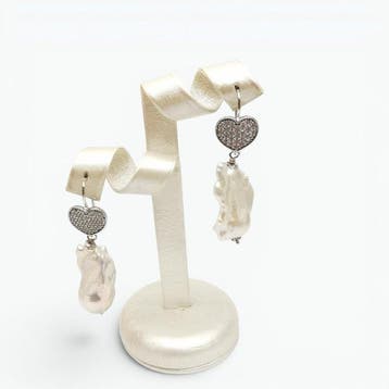 Parel - Argento 925 - Oorbellen - perle edison