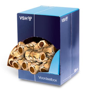VSH Sok 15mm (0889207) Voordeelbox 40 stuks, Doe-het-zelf en Verbouw, Buizen en Afvoer, Nieuw