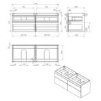 Onderkast Best Design Beauty Greeploos 120 cm Eiken, Ophalen of Verzenden, Nieuw
