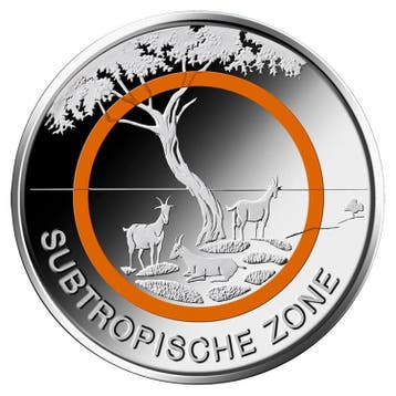 Duitsland 5 Euro Subtropische Zone 2018, Verzenden