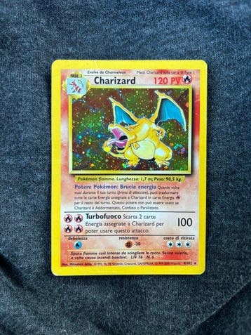 Pokémon - 1 Card - Charizard 4/102 Foil, Holo - WOTC - Base, Nieuw