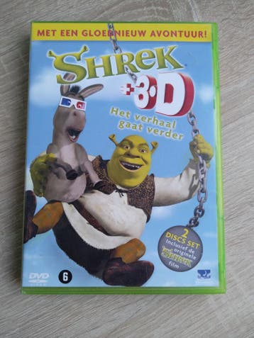 DVD - Shrek - Deel 1 - + 3D versie inclusief 3D Brillen, Gebruikt, Tekenfilm, Verzenden, Overige soorten