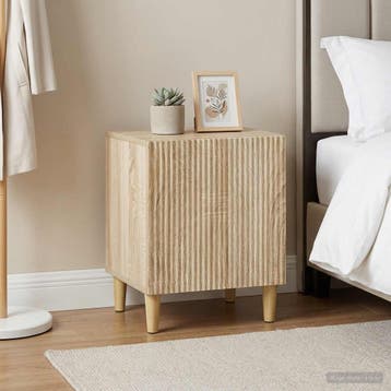vidaXL Nachtkastje 2 st Sonoma Eiken 43 x 34,5 x 50 cm, Minder dan 45 cm, Verzenden, Nieuw, Minder dan 55 cm