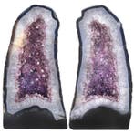 amethist - Geode, paar bij elkaar passend - 38x19x14 cm-
