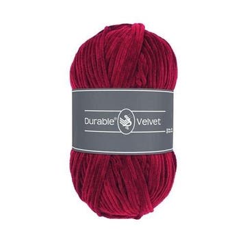 Durable Velvet 222 Bordeaux - Haakgaren / Breigaren, Ophalen of Verzenden, Nieuw, Breien of Haken, Wol of Garen
