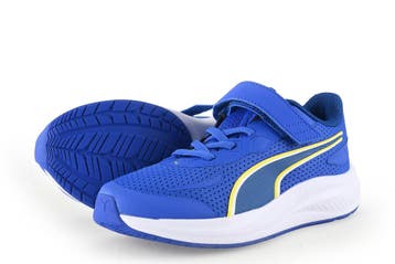Puma Sportschoenen Jongens in maat 34 Blauw, Verzenden, Puma, Zo goed als nieuw, Jongen of Meisje