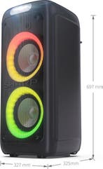 2dekans | Sharp PS-949 XPARTY Streetbeat Partyspeaker - 130W, Ophalen of Verzenden, Zo goed als nieuw
