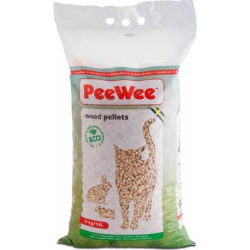 PeeWee Houtkorrels - 9 kg (14 liter), Verzenden, Nieuw