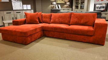 Loungebank Loenen - loungebanken - Oranje, Nieuw, 150 cm of meer, Stof, 250 tot 300 cm