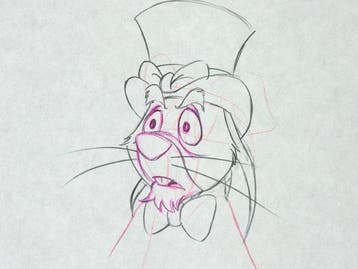 Walt Disney - Originele animatietekening van Rabbit (42 x 30, Nieuw