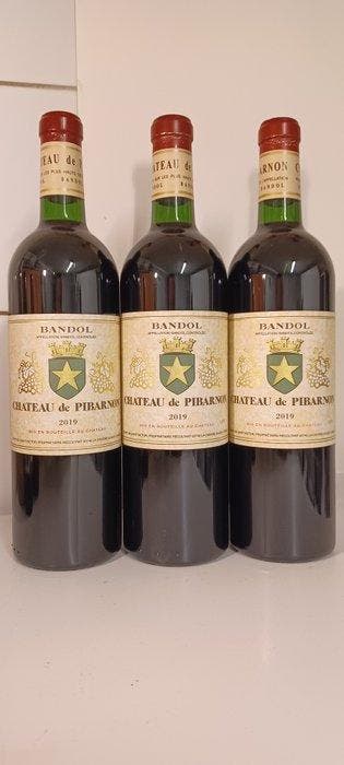 2019 Chateau de Pibarnon - Bandol - 3 Flessen (0.75 liter), Nieuw