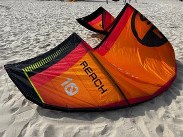 2026 North Reach 10m Kite Orange, Watersport en Boten, Ophalen of Verzenden, Gebruikt, 10 m²