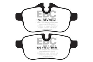 EBC 09+ BMW Z4 3.0 (E89) Yellowstuff Rear Brake Pads, Ophalen of Verzenden, Nieuw