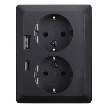 Stopcontact met USB | ION Industries, Verzenden, Nieuw
