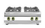 Gasfornuis Kitchen Line 4 Pits | Tafelmodel | Hendi | 19kw |, Ophalen of Verzenden, Nieuw in verpakking
