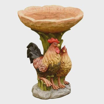 Antiek Vogelbad met Uilen Design - Decoratieve Tuinfontein v, Tuin en Terras, Verzenden, Nieuw