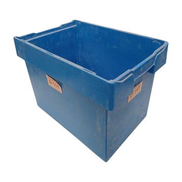 Magazijnbak, 600x400x420 mm, euronorm, blauw pp, gebruikt -, Doe-het-zelf en Verbouw, Kratten en Dozen, Ophalen of Verzenden, Gebruikt