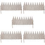 vidaXL Wilgenhekwerk 5 st 170x37 cm, Tuin en Terras, Verzenden, Nieuw, Hout, Minder dan 1 meter