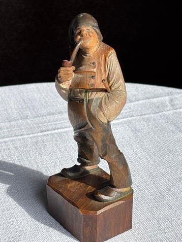 Figuur - Charaktervolle bäuerliche Schnitzfigur - Hout