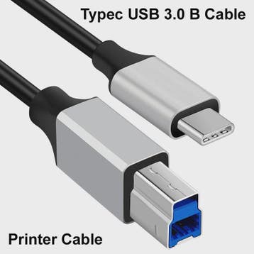 USB-C naar USB 3.0 Type B Printerkabel - 0.5m tot 3m - Data, Verzenden, Nieuw