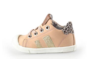 Jopper Sneakers Meisjes in maat 21 Beige, Verzenden, Schoenen, Zo goed als nieuw, Jongen of Meisje