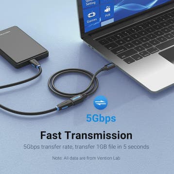 Vention USB 3.0 Verlengsnoer - Snelle Dataoverdracht voor PC, Verzenden, Nieuw