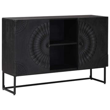 vidaXL Dressoir Zwart 105 x 30 x 68 cm, Verzenden, Nieuw, Overige houtsoorten, Minder dan 50 cm